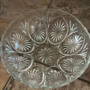 Scalloped Edge Glass Bowl